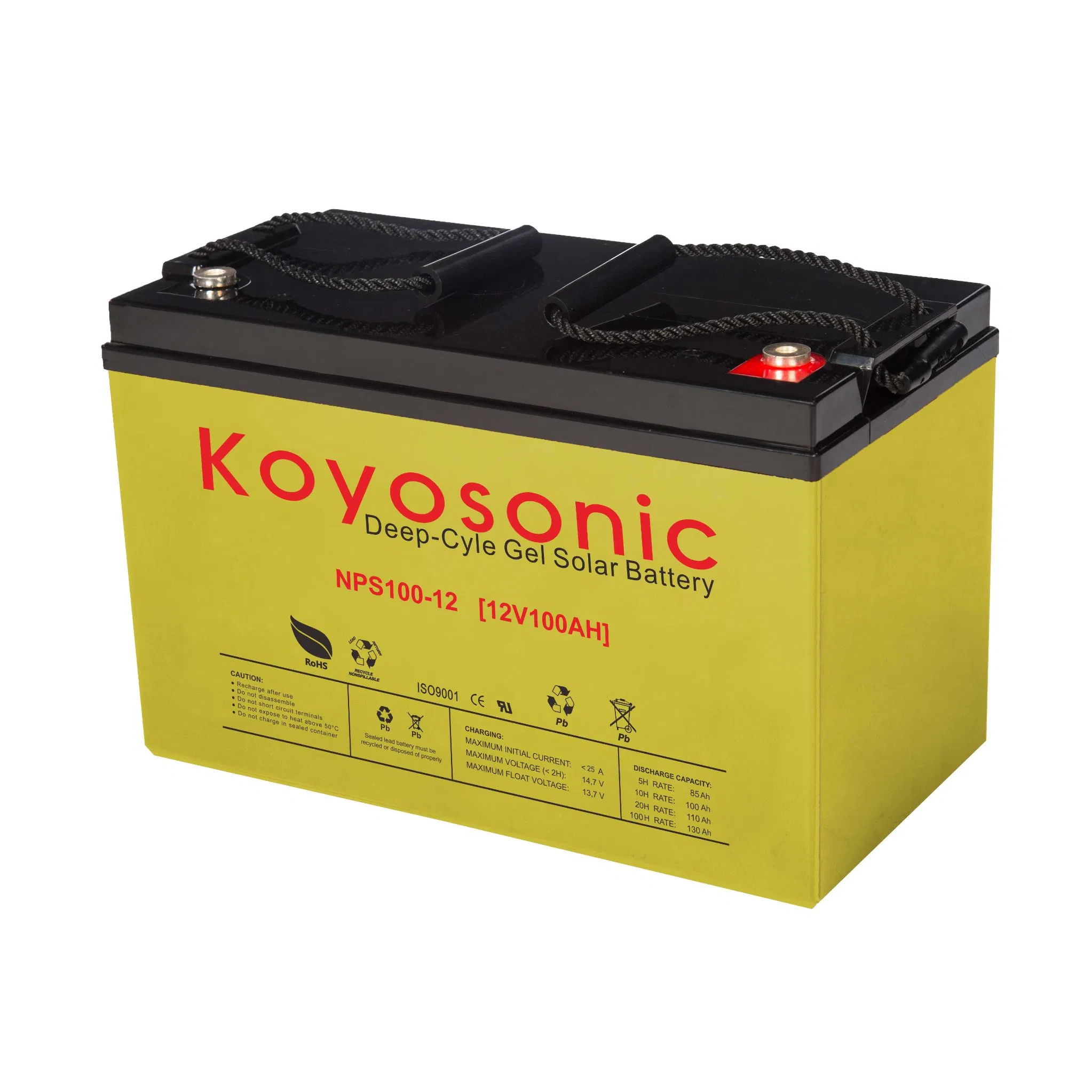 12V100ah Lead Acid UPS AGM Accumulators Full Gel Deep Cycle VRLA Solar Battery SLA SMF High Rate Rechargeable Outdoor Long Life Factory Battery