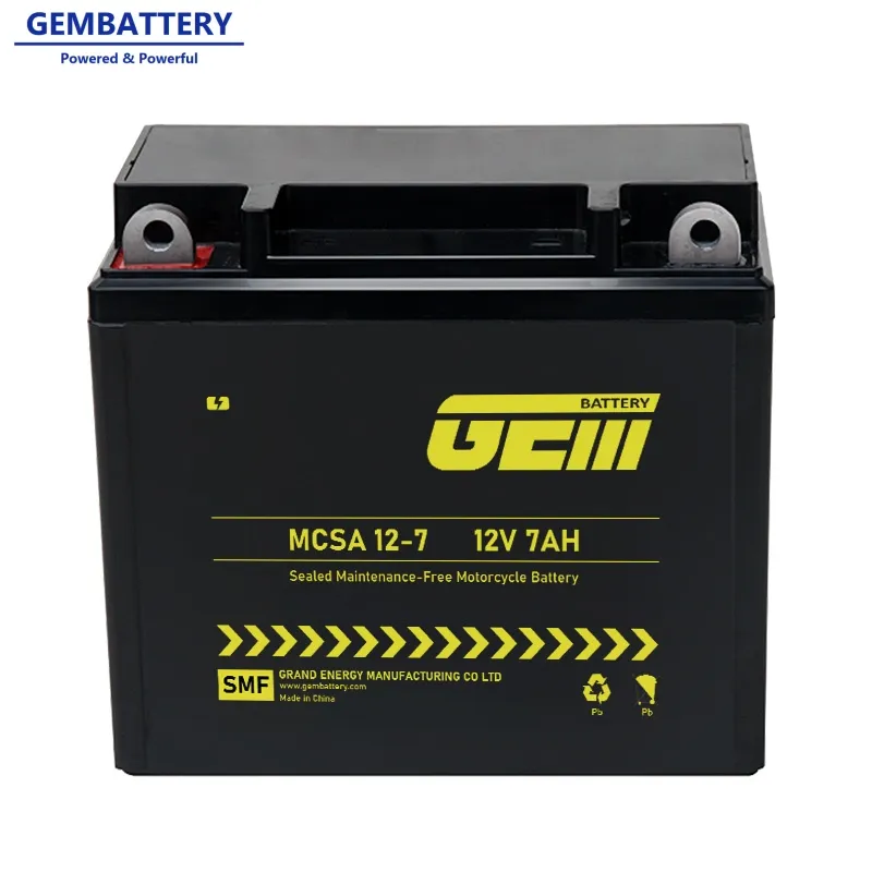 Motorcycle Gel Battery 12V 7AH Sealed Lead Acid batteries Maintenance-free&Rechargeable battery