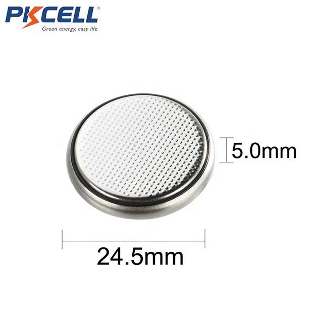 Pkcell Lithium Battery Cr2450 2pack with High Capacity 600mAh for Temperature Recorder
