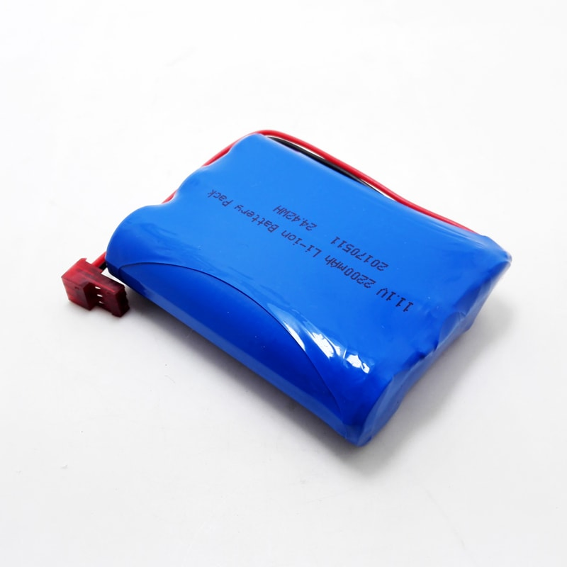 3s1p 18650 10.8V 11.1V 12V 2200mAh Rechargeable Lithium Ion Battery Pack with BMS and Connector