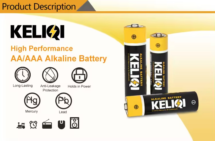 Customized Alkaline Battery Private Label Custom Zinc Manganese Dry Cell 1.5V AAA Am3lr03 No. 7 Non Rechargeable Pilas Alcalinas