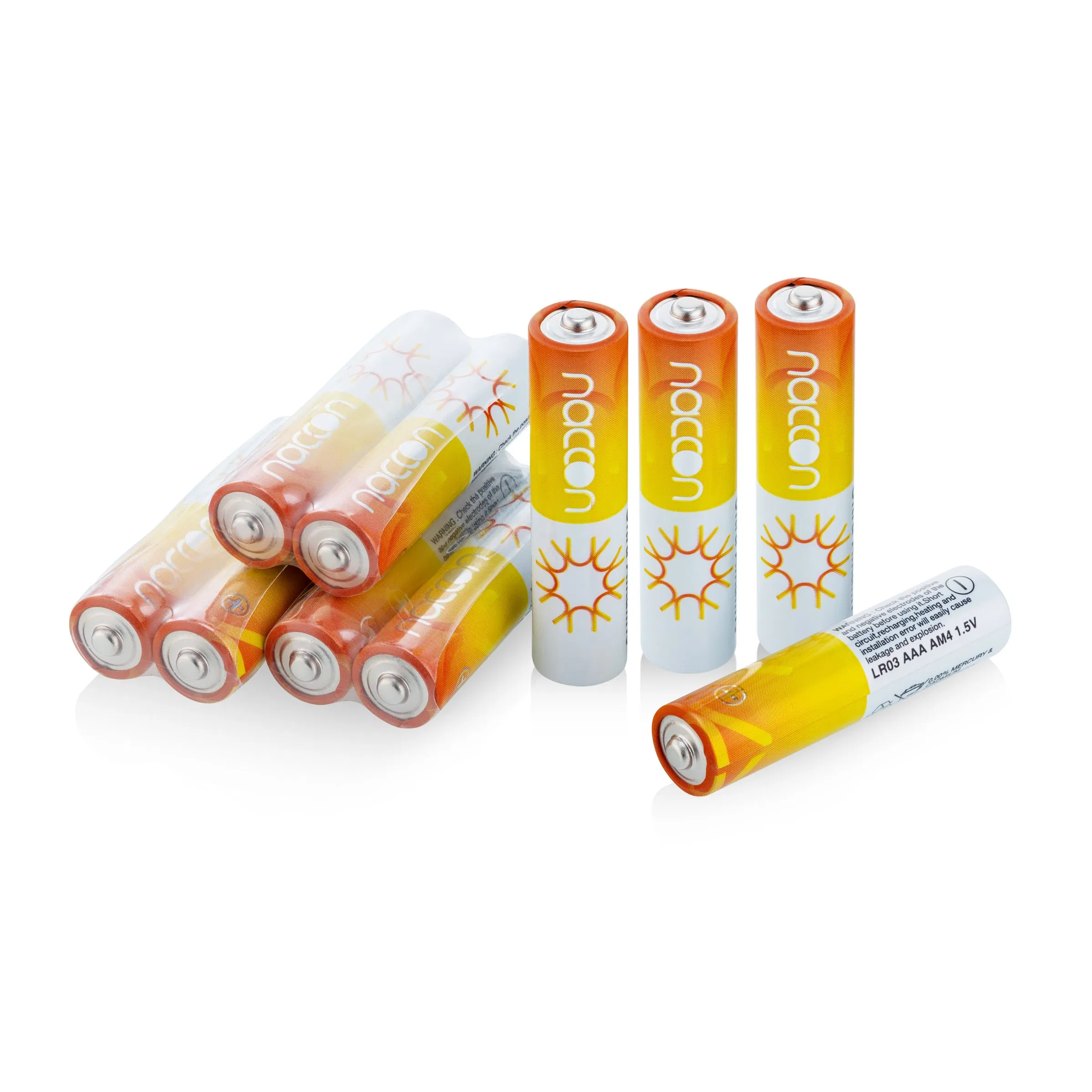 Factory Supply High Quality Naccon Primary Battery AAA Lr03 Am4 1.5V Alkaline Battery Cell for Calculator/Toys/Remote Control Car