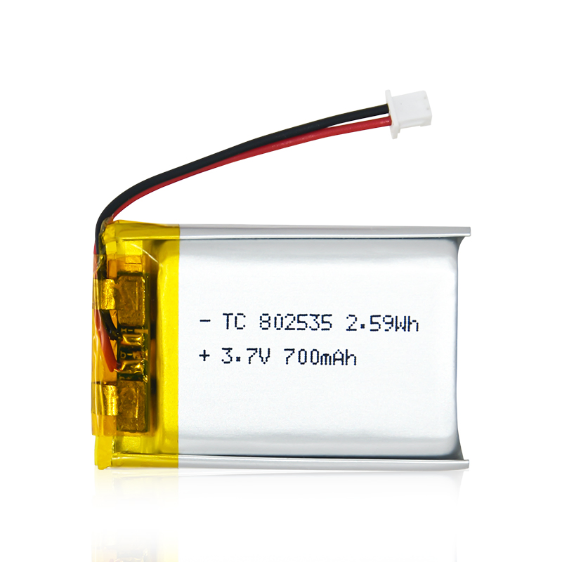 Customized OEM 1800mAh 1200mAh 850mAh 700mAh Rechargeable 802535 Li Ion Li-ion Lithium Polymer 3.7V 2200mAh Lipo Battery
