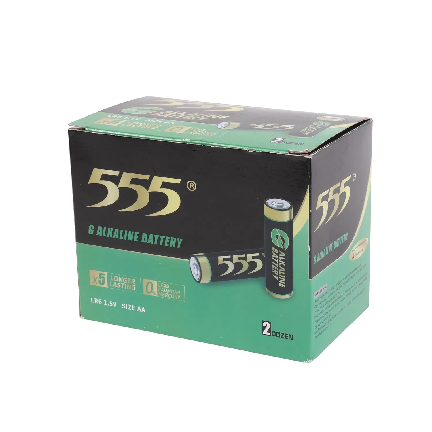 555 Brand G Alkaline Dry Cell AA Battery Wireless Microphone Batteries Lr6