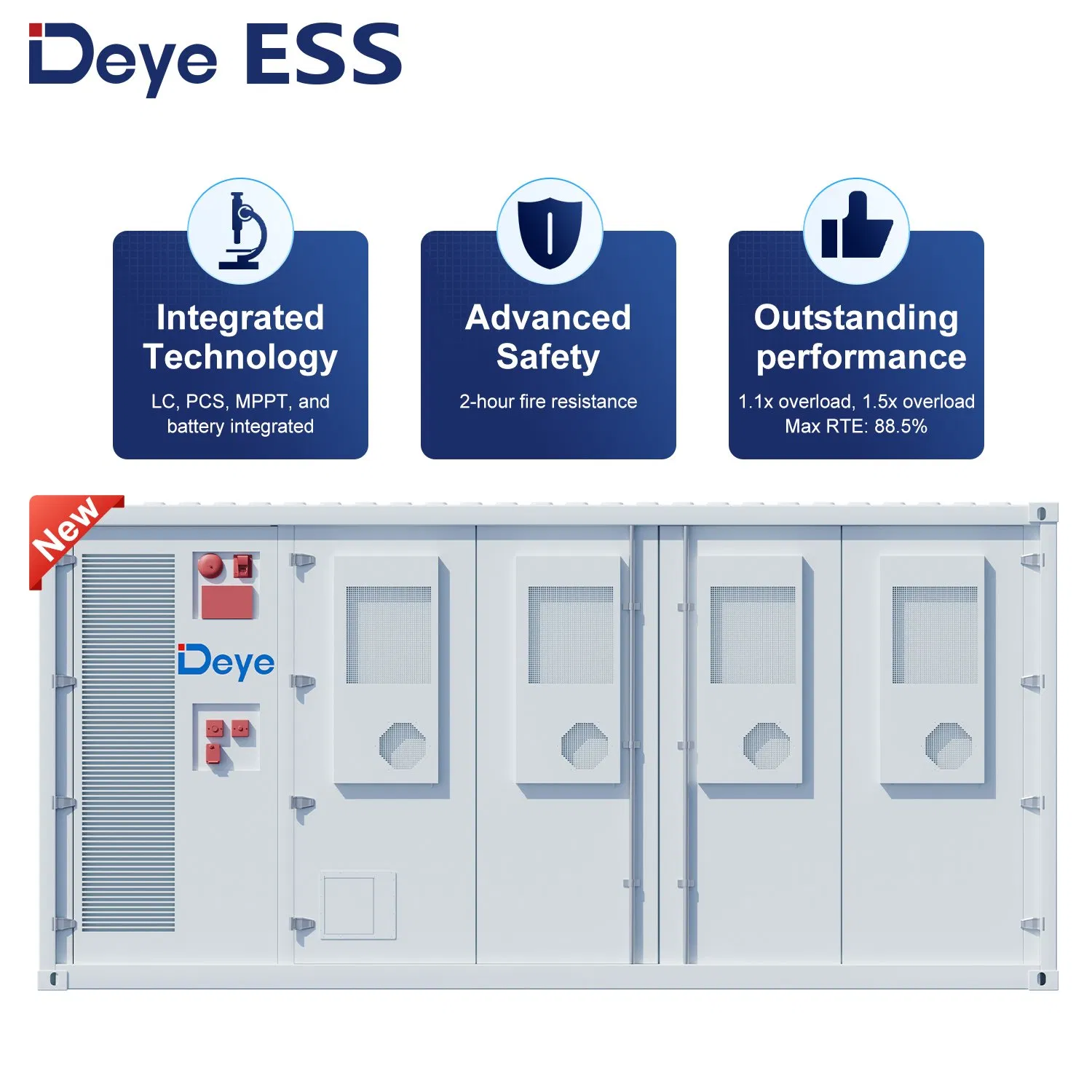 Deye Ess Ws-G2000-2h3 Safe Reliability IP54 Industrial Solar Energy Storage LiFePO4 Lithium Battery