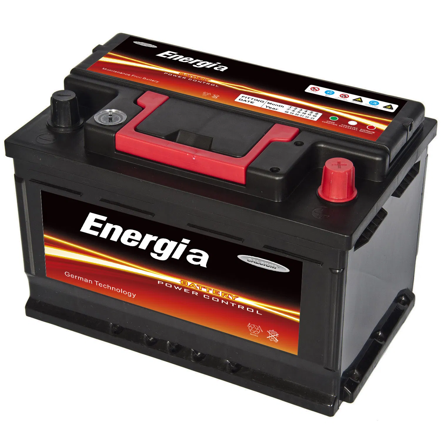 12V 75ah Korean Quality for Africa Market Maintenance Free Car Battery