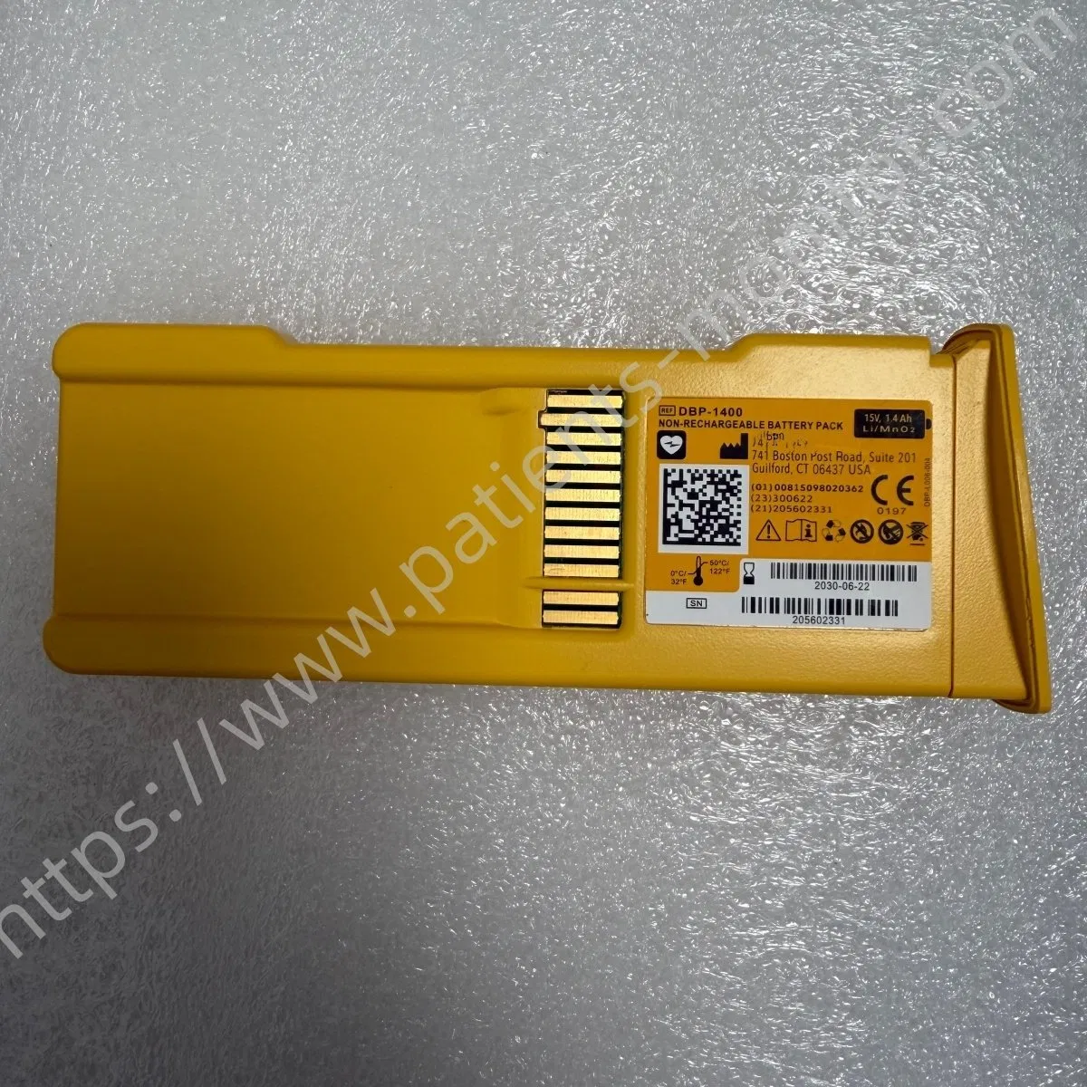 Lifeline 5 Year Aed Battery DBP-1400 Non-Rechargeable Batteries Standard for Defibrillator Machine