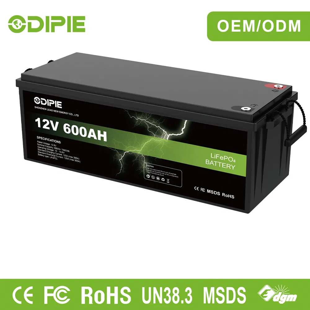 China 12V 12.8V 600ah 628ah Long Cycle Life Lithium LiFePO4 Battery Solar Storage Battery House Battery with 300A BMS for Solar System