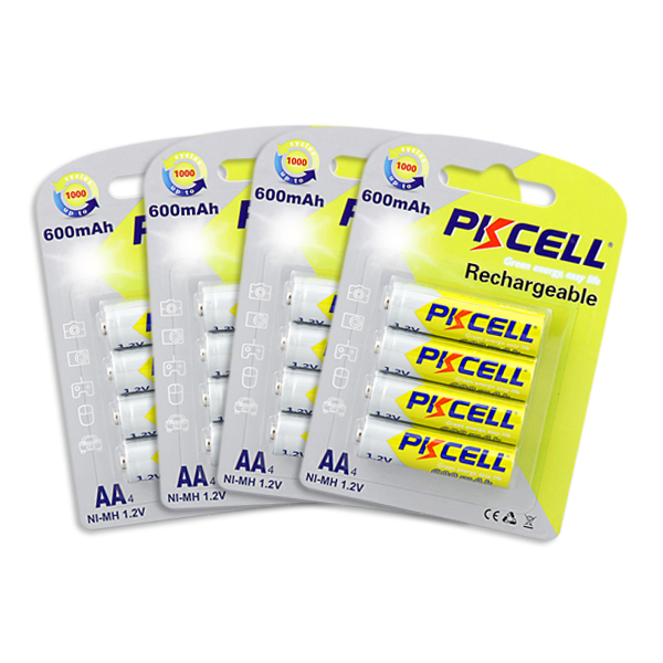 2800mAh 1300mAh 600mAh Double a Battery Nickel Metal Hydride 1.2V AA NiMH Rechargeable AA Batteries Packs