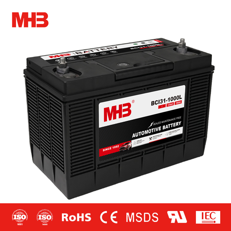 Mhb SMF Bci31-1000L Commercial 12V 100ah Sealed Mf 860/960 CCA Lead D Terminal Battery Truck JIS Car Auto Batteries