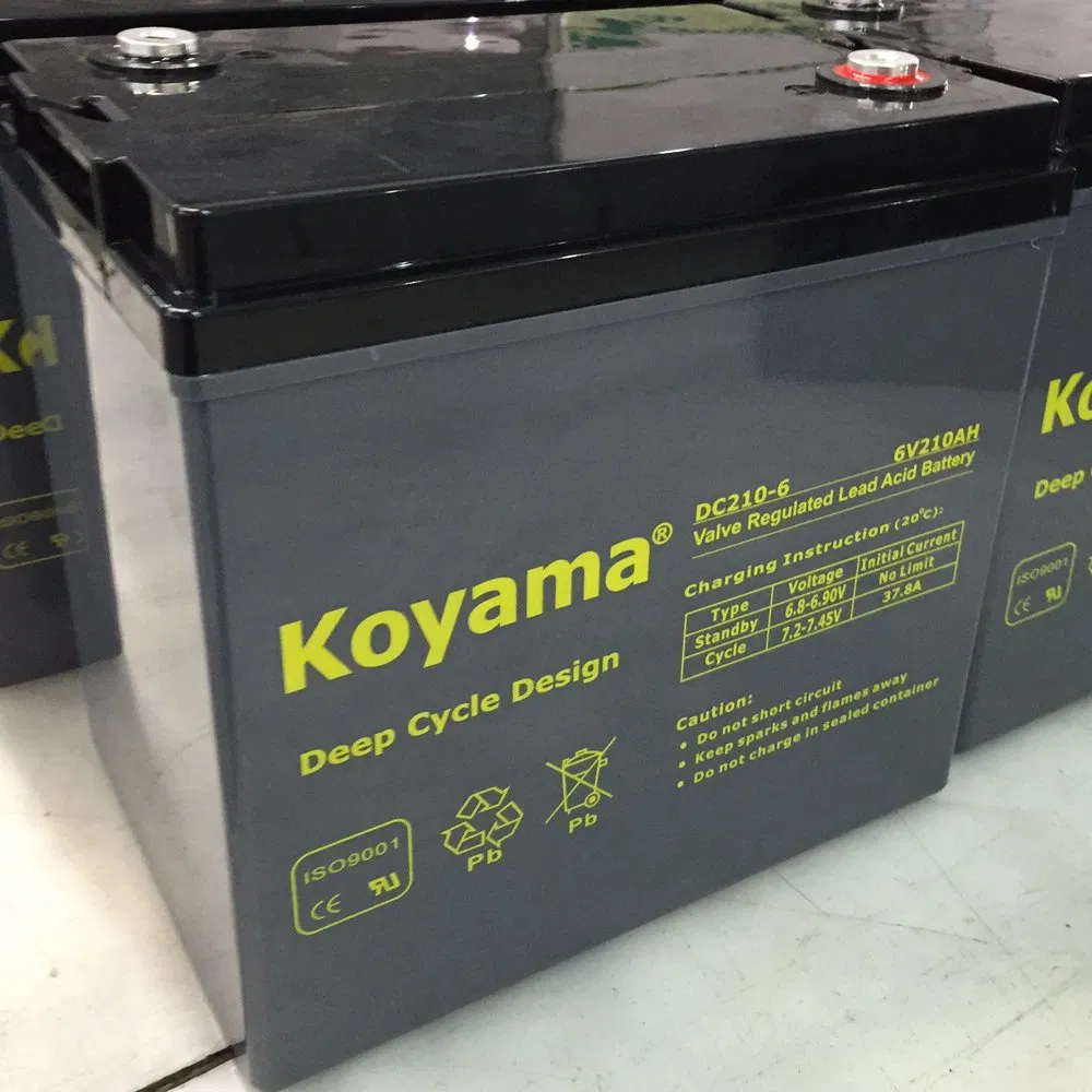 High-Performance 6V 210ah AGM Deep Cycle Battery for Golf Carts