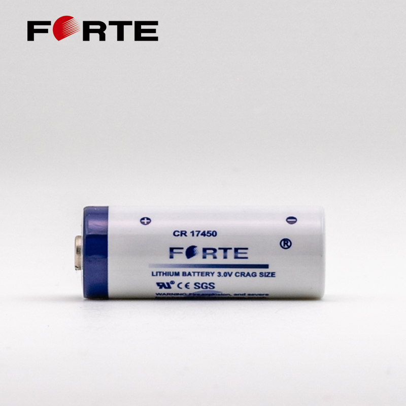 3.0V Non-Rechargeable Primary Lithium Battery Cr17450 Spriral Type Li-Mno2 Disposable Cylindrical Battery for Water Meter