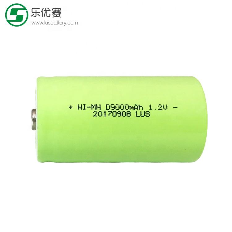 D-Size 1.2 V 9000 mAh NiMH Rechargeable Battery 1.2V 9ah Nickel Metal Hydride (NiMH) Batteries