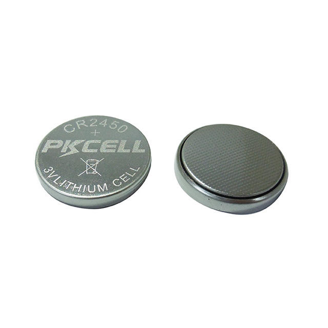 Pkcell Lithium Battery Cr2450 2pack with High Capacity 600mAh for Temperature Recorder