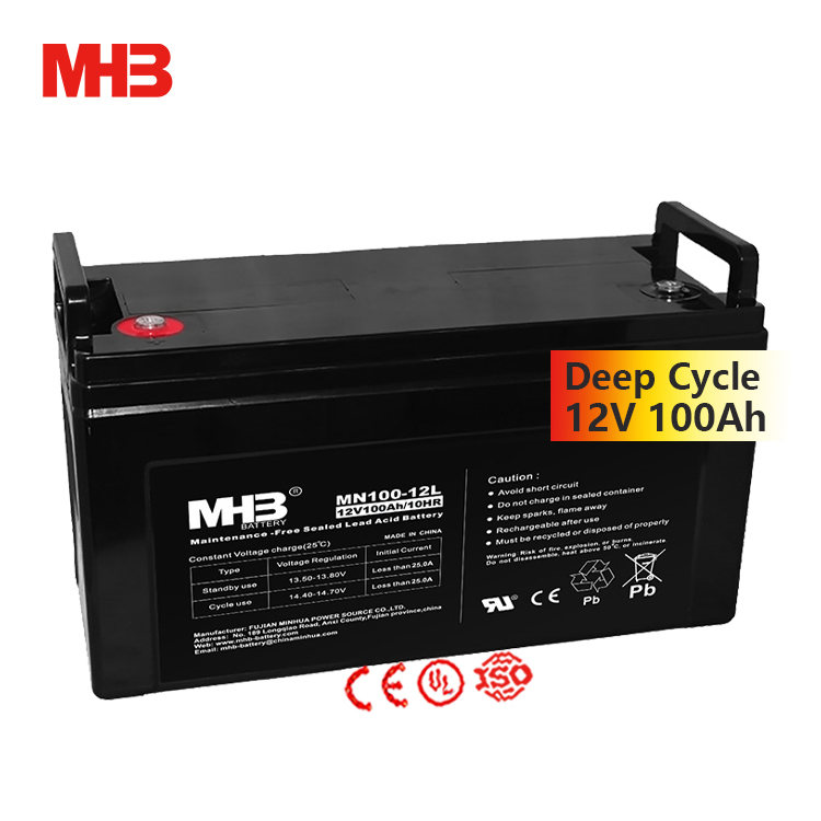 VRLA Lead Acid 12V100ah Deep Cycle Gel Solar Battery for Inverter/Solar Panel/UPS Storage/Home