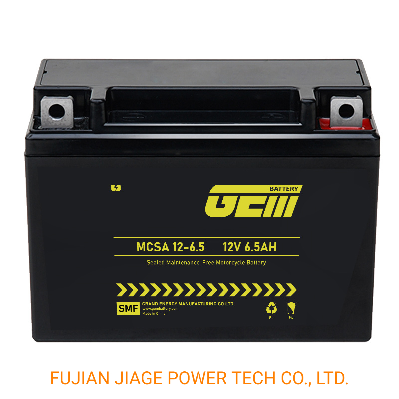 MCSA 12V6.5AH Motorcycle Battery Intelligent Gel MF Maintenance Free Factory Activated Power Sports High Performance Rechargeable Lead Acid Battery - GEMBATTERY