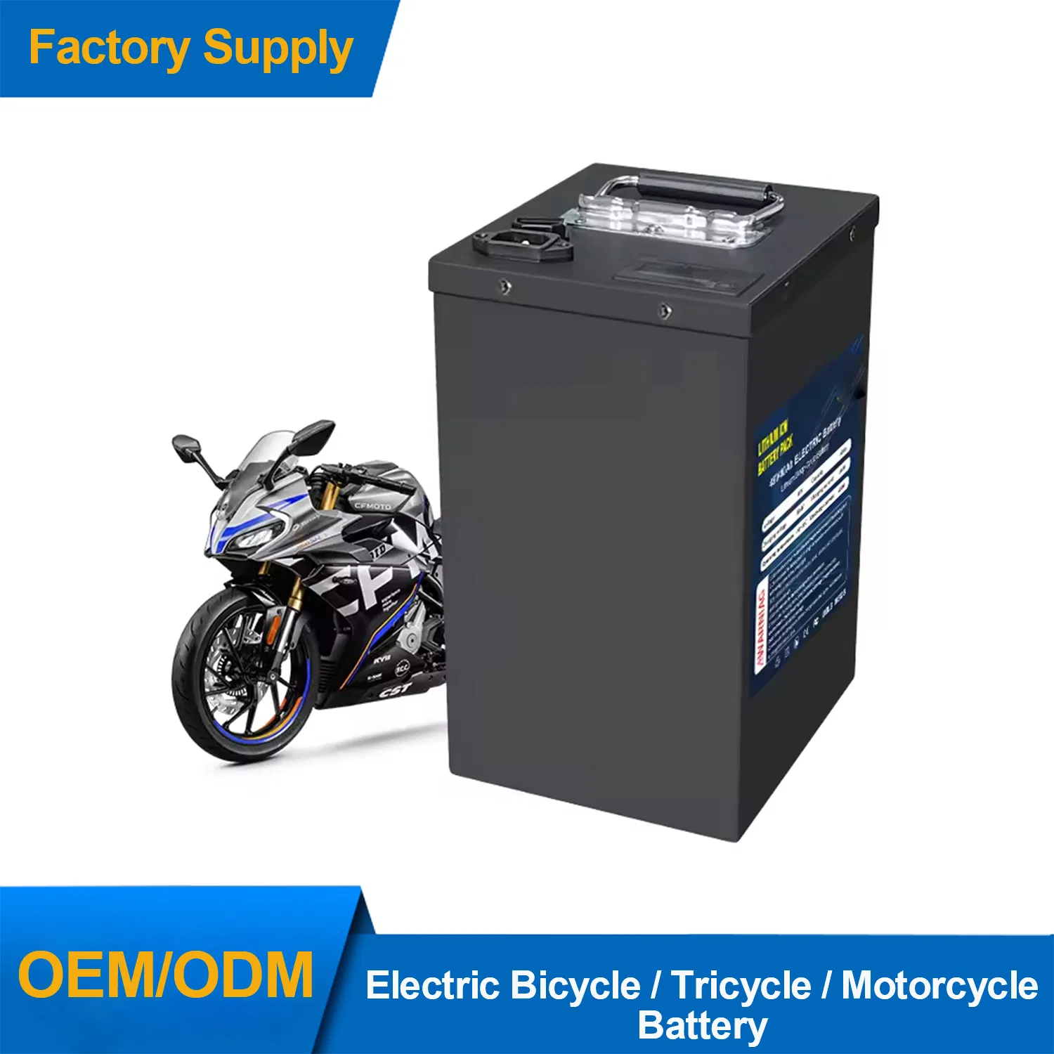 Ultra Low Temperature -30℃ Lithium Ion Battery 48V 60V 72V 30ah 100ah for Electric Scooter Motorcycle All Weather Use