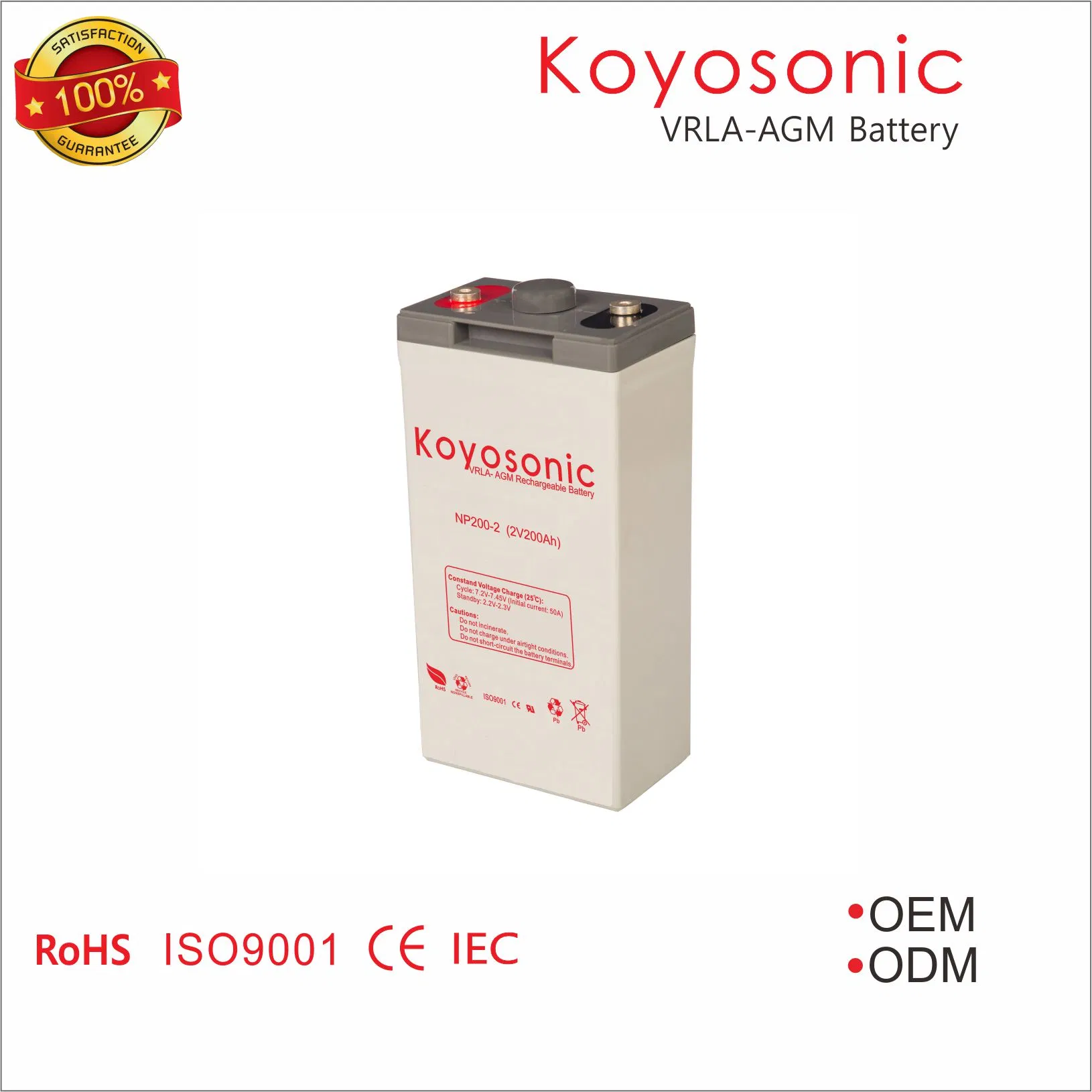 2V 800ah Solar Battery Gel Deep Cycle Battery with 3000 Cycles