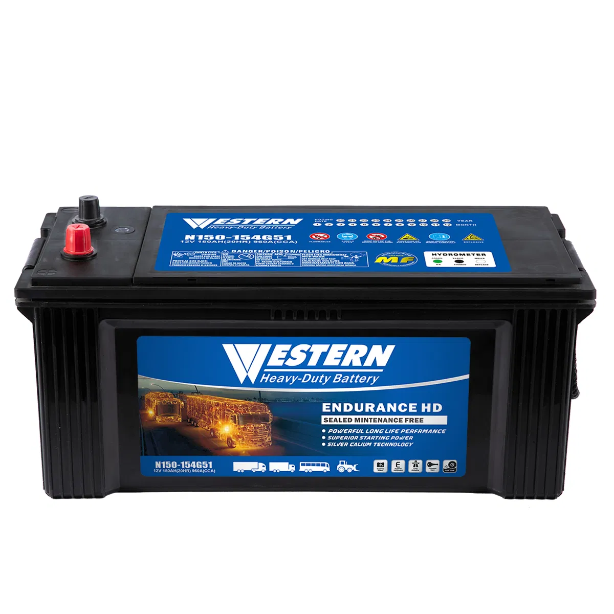 N150 Mf/Maintenance-Free Auto/Car/Truck Battery for Heavy-Duty Automotive Vehicle SLA 12V/150ah