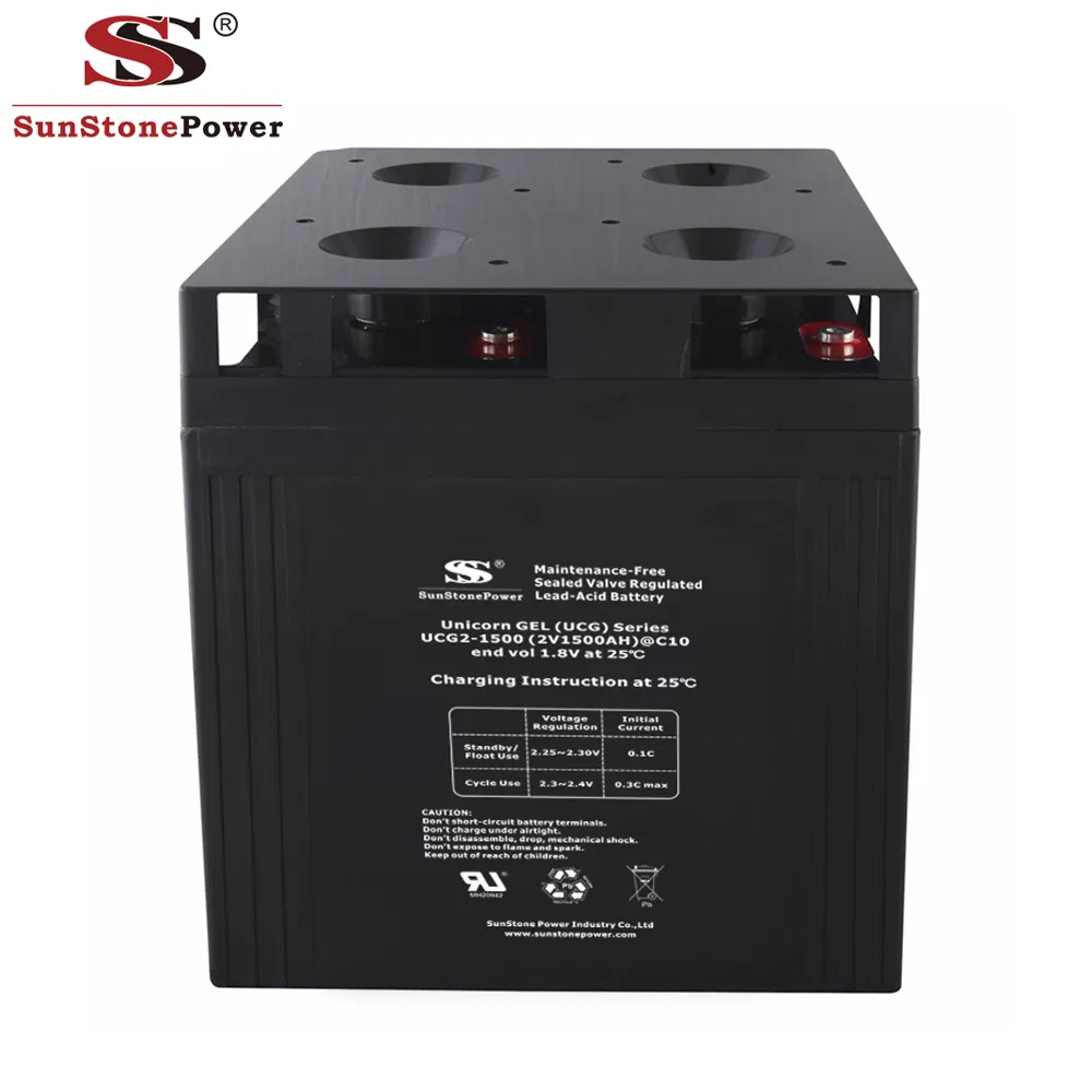 Lead Acid Storage Battery 2V1200ah VRLA Gel Solar Battery Rechargeable Deep Cycle