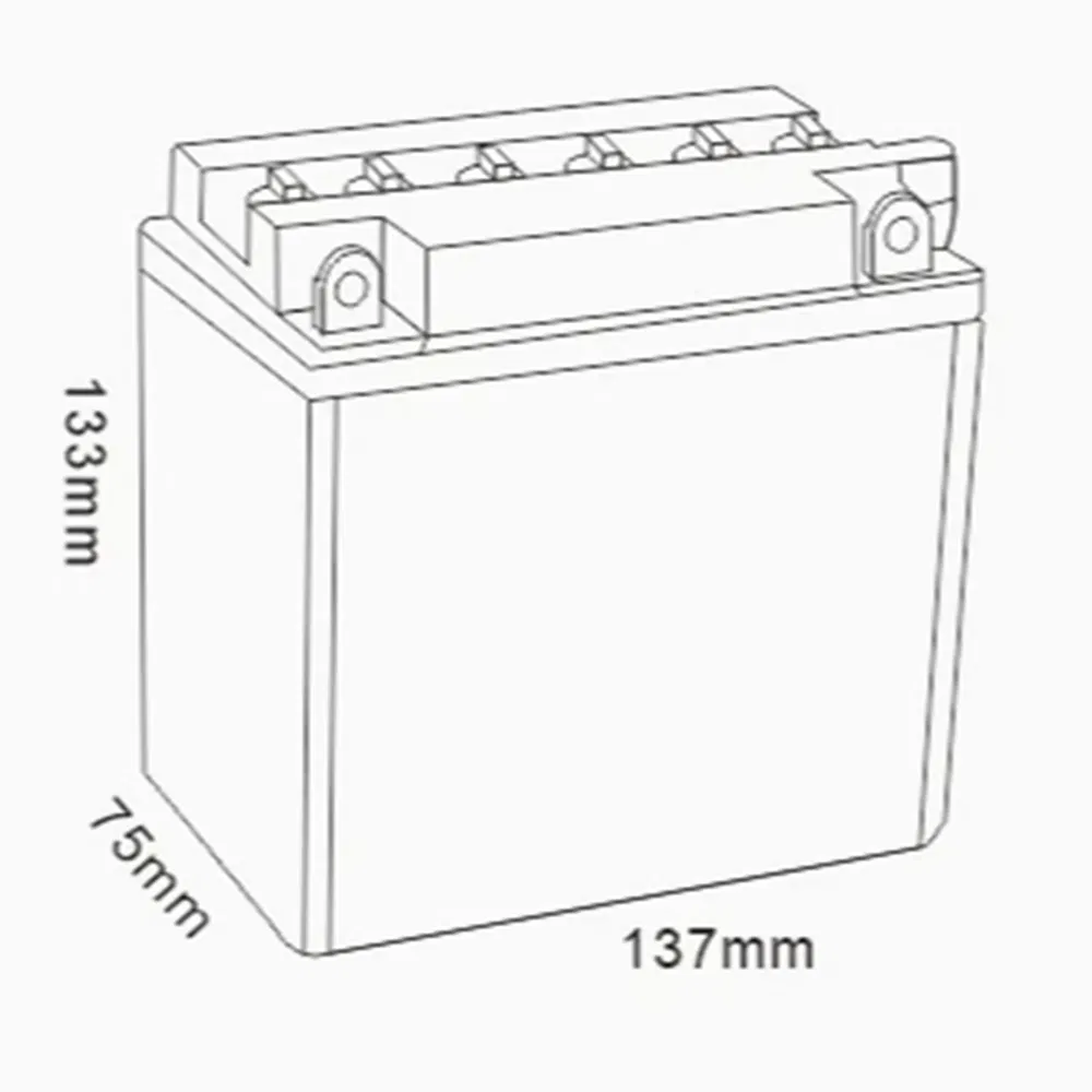 Mhb 12n7-3A High Quality Best Price 12V 7ah Motorcycle Batteries Dry Charged Motor Battery