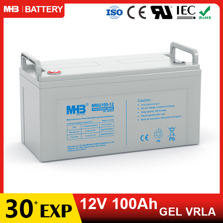 Mhb Battery Rechargeable Lead Acid Solar Gel Battery 12V100ah