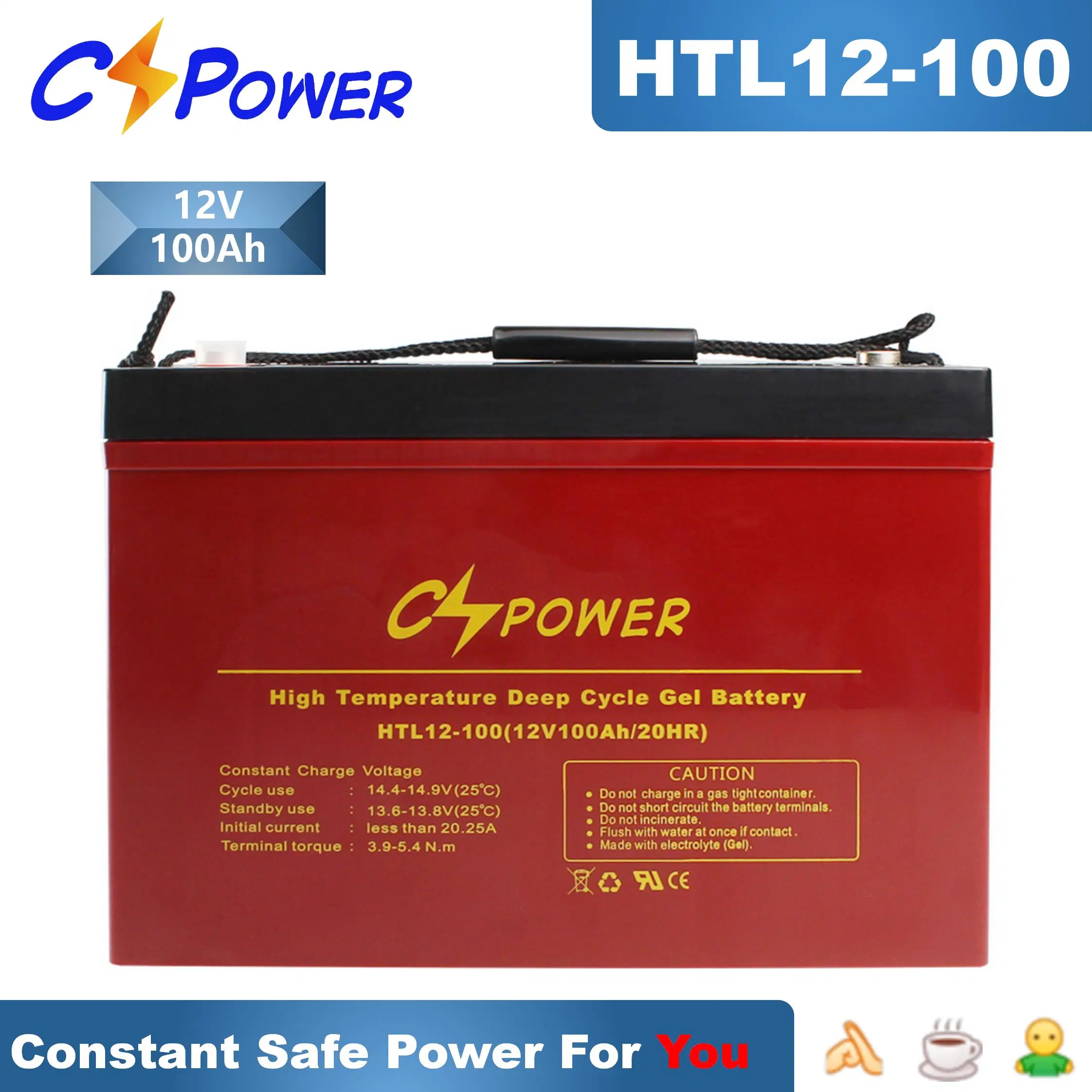 Cspower 6V/12V/24V/48V 100ah/150ah/200ah/300ah/225ah/420ah Best Solar Battery for Home Energy/UPS/Lighting/Cleaning-Machine/Golf Car/Pack/Vehicle/Telecom