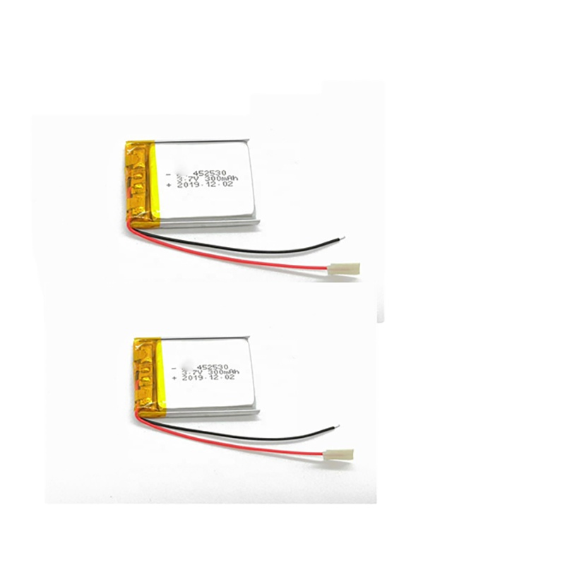 Tcbest Factory Direct Supply 452530 3.7V 300mAh Lithium Polymer Rechargeable Battery