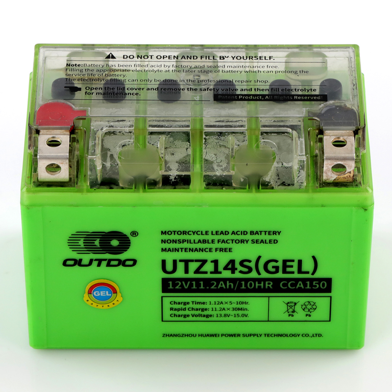 12V11.2ah Utz14s Outdo Valve Regulated Gel Maintenance Free Factory Activated Power Sports High Performance Rechargeable Lead Acid Motorcycle Battery