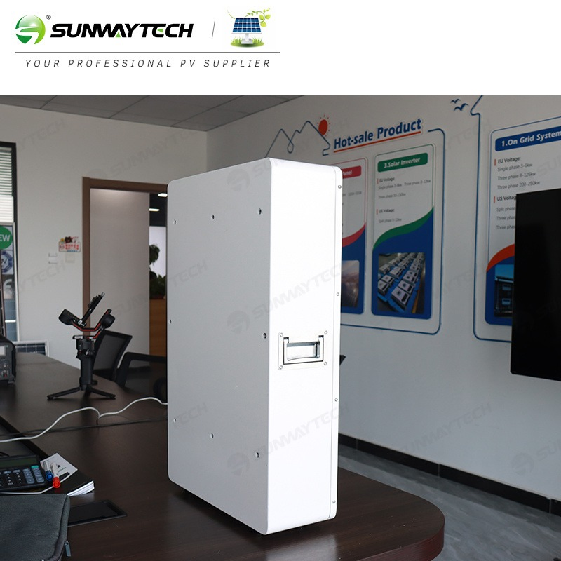 Sw51b100tw2 Sunway 6000+ Cycle Times 51.2V 100ah Battery Rechargeable Lithium Wall Mounted Lithium 5kwh LiFePO4 Batteries