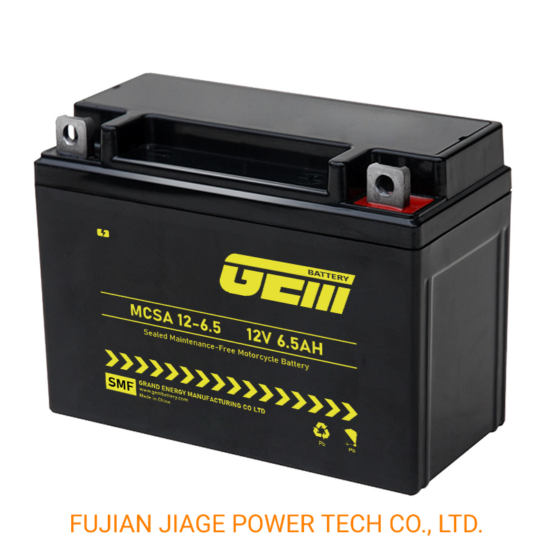 MCSA 12V6.5AH Motorcycle Battery Intelligent Gel MF Maintenance Free Factory Activated Power Sports High Performance Rechargeable Lead Acid Battery - GEMBATTERY