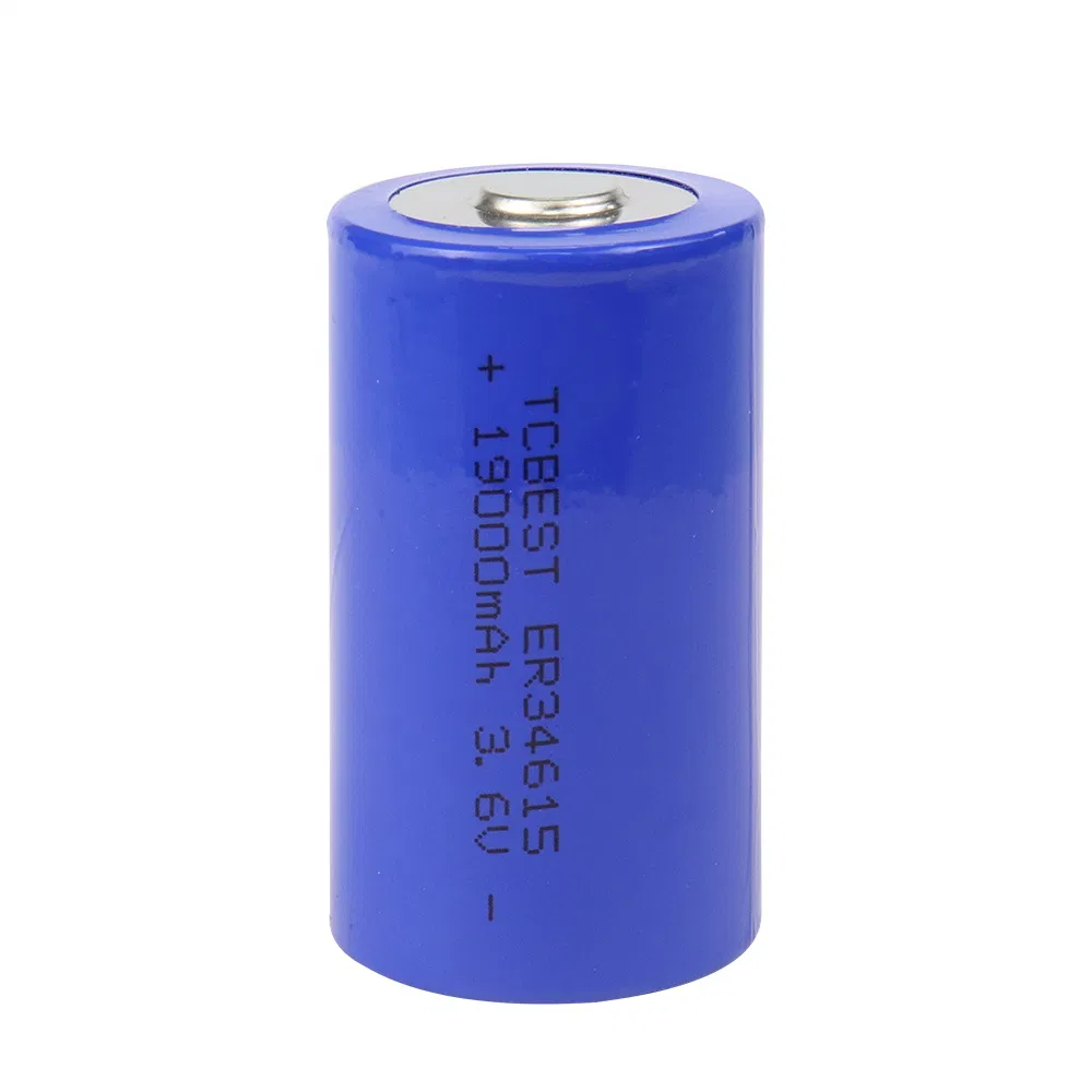 High Quality Er34615 D Size 3.6V 19000mAh Non Rechargeable Battery Li-ion Lisocl2 Cylindrical Primary Battery with CE/MSDS