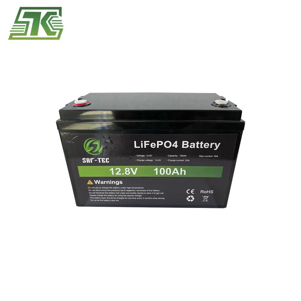 Saftec 12V/24V/36V/48V 100ah/200ah/300ah Lithium-Ion Battery LiFePO4 Lithium Battery Pack for Solar Street Light
