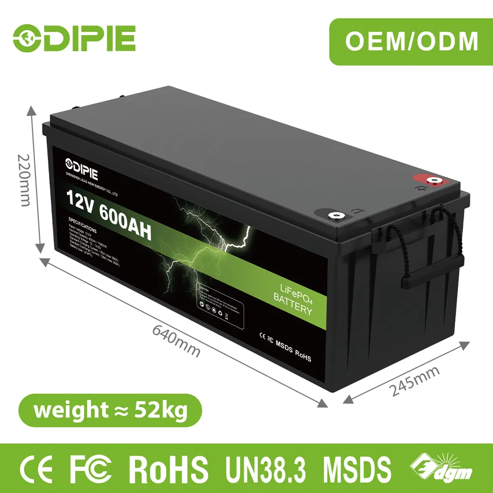 China 12V 12.8V 600ah 628ah Long Cycle Life Lithium LiFePO4 Battery Solar Storage Battery House Battery with 300A BMS for Solar System