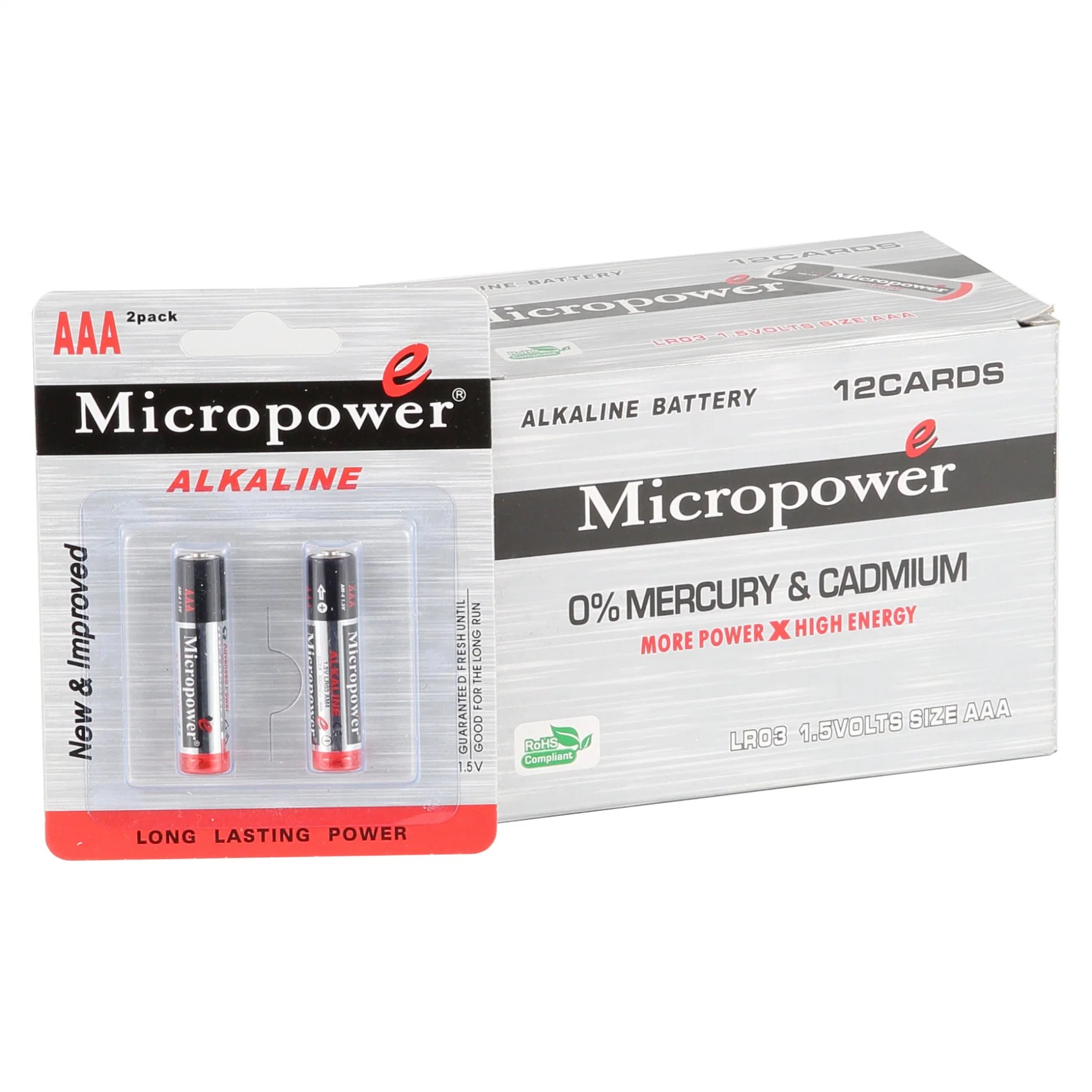 High Quality 1.5V AA Dry Cell Lr6 Am3 No. 5 Super Alkaline Clock Remote Battery