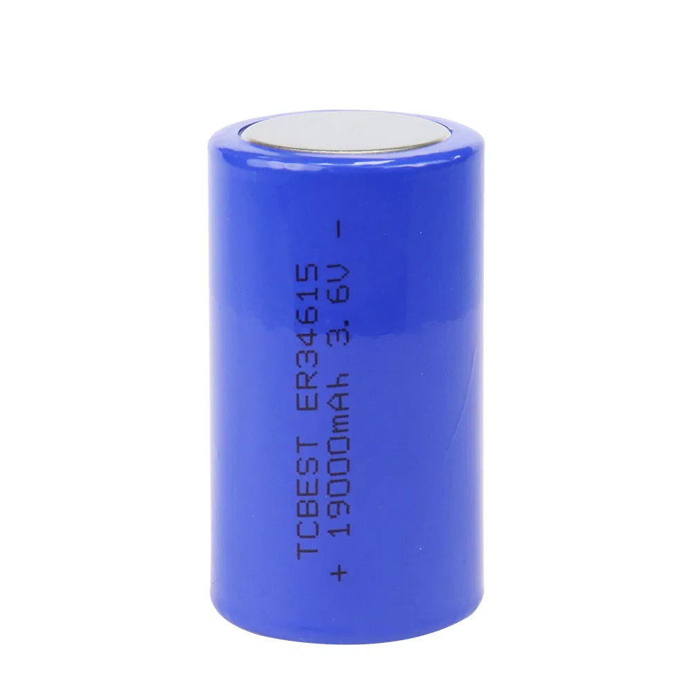 High Quality Er34615 D Size 3.6V 19000mAh Non Rechargeable Battery Li-ion Lisocl2 Cylindrical Primary Battery with CE/MSDS