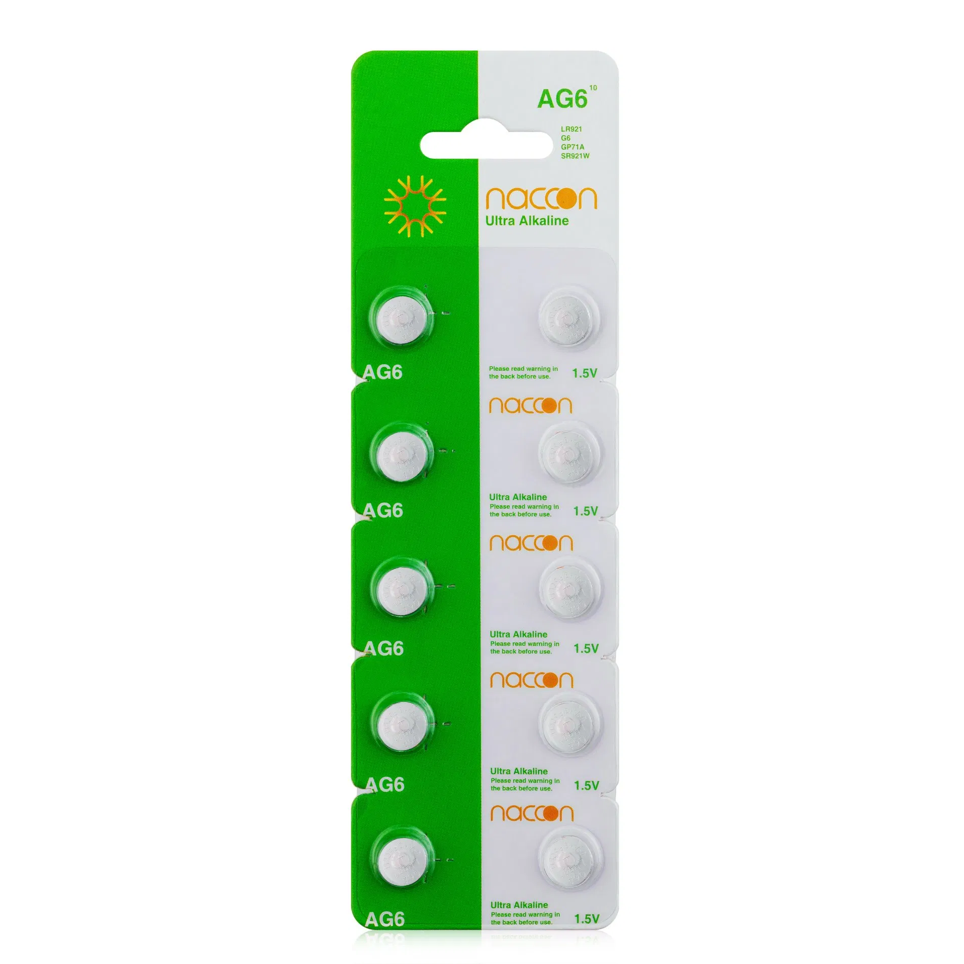 Manufacturer OEM Coin Battery AG6 Lr921 1.5V Button Cell Battery Watch Battery Non-Rechargeable Battery