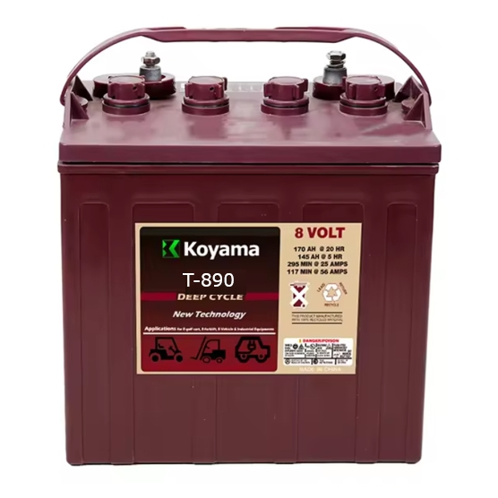 Flooded Deep Cycle Battery 8V 12V Trojan Battery for Golf Trolley