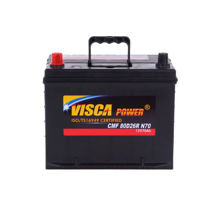 Jeje Factory Supply Lead Acid Car Starting Battery 12V Cmf N70 Visca Power