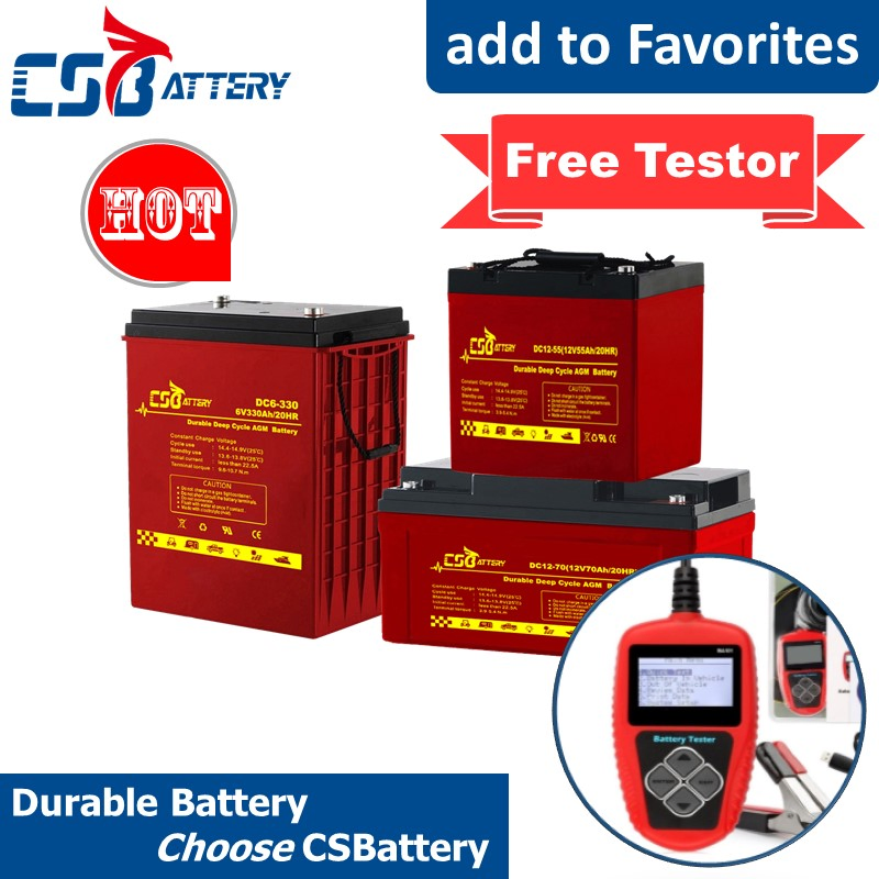 Csbattery 12V120ah Bateria High Temperature Gel Solar Battery for UPS-Inverter/Solar-Power-System/Home/Ava