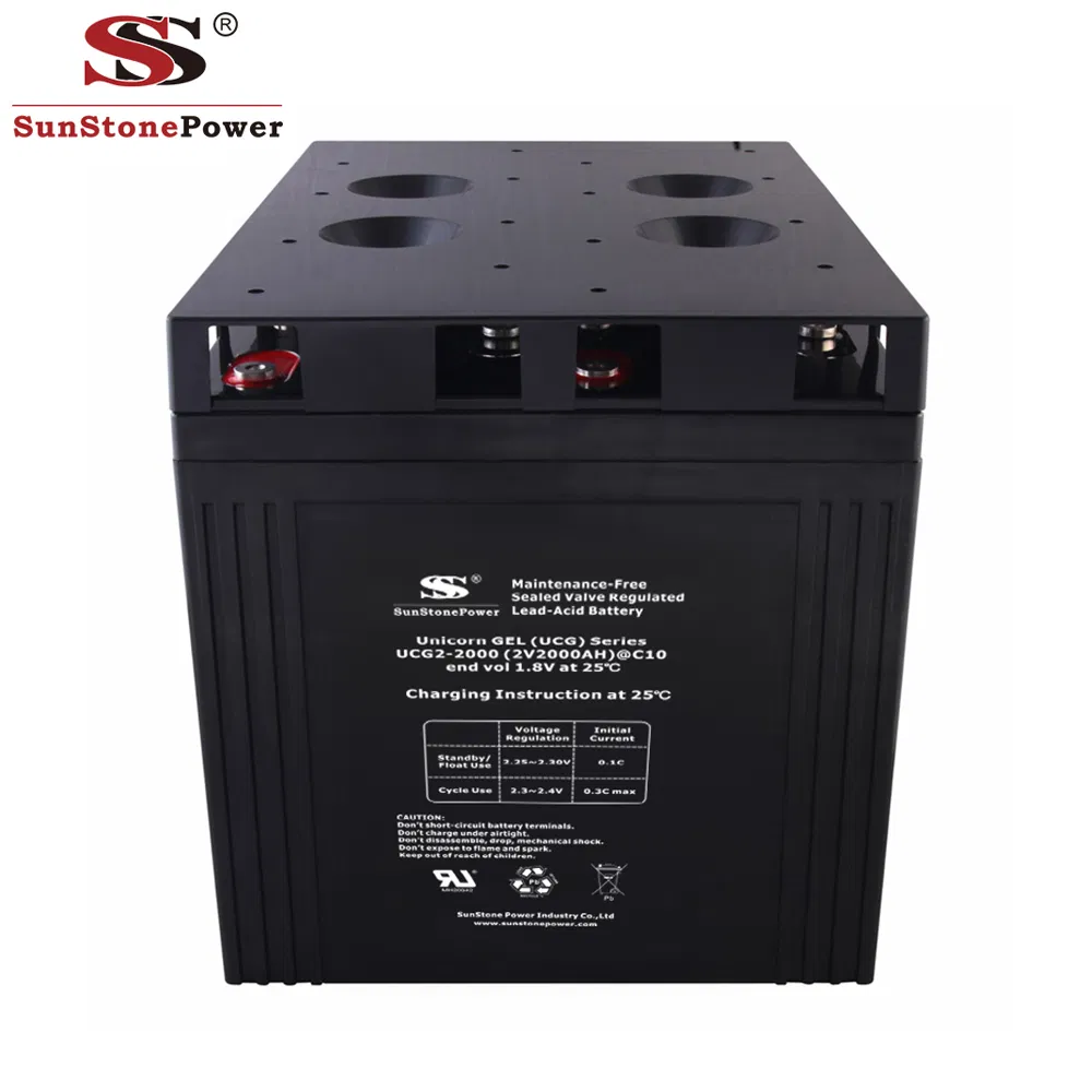Lead Acid Storage Battery 2V1200ah VRLA Gel Solar Battery Rechargeable Deep Cycle