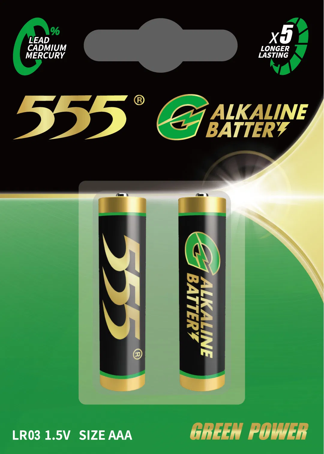 555 Brand G Alkaline Dry Cell AA Battery Wireless Microphone Batteries Lr6