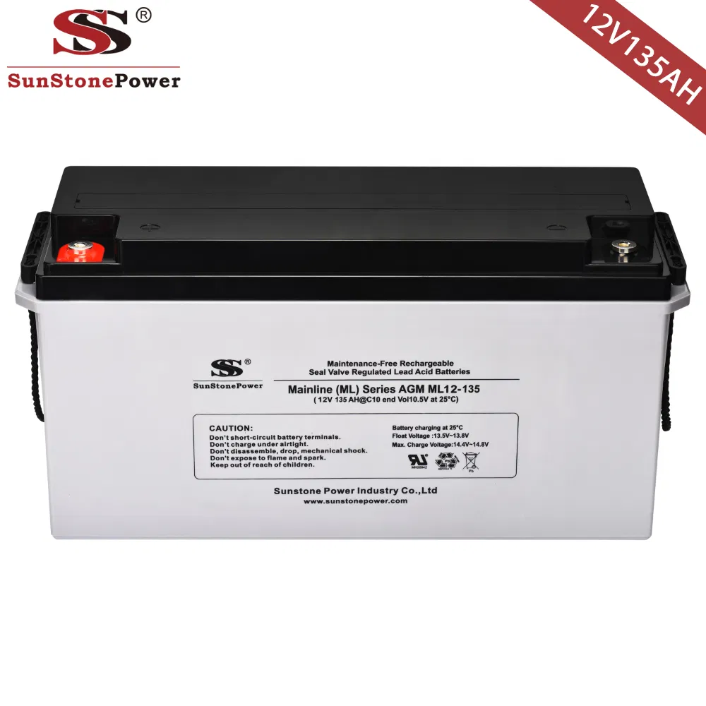 Lead Acid High Quality Industrial 12V135ah Deep Cycle Rechargeable Storage Batteries