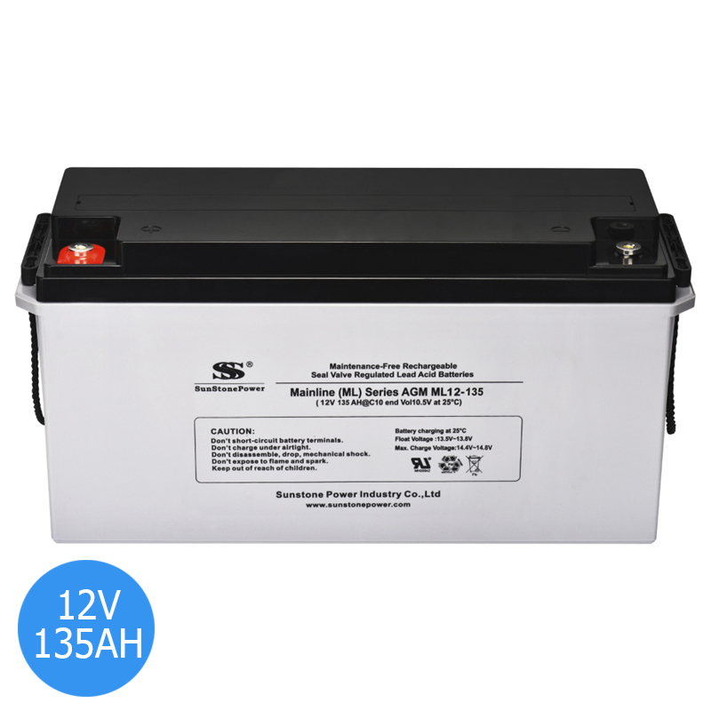 Lead Acid High Quality Industrial 12V135ah Deep Cycle Rechargeable Storage Batteries