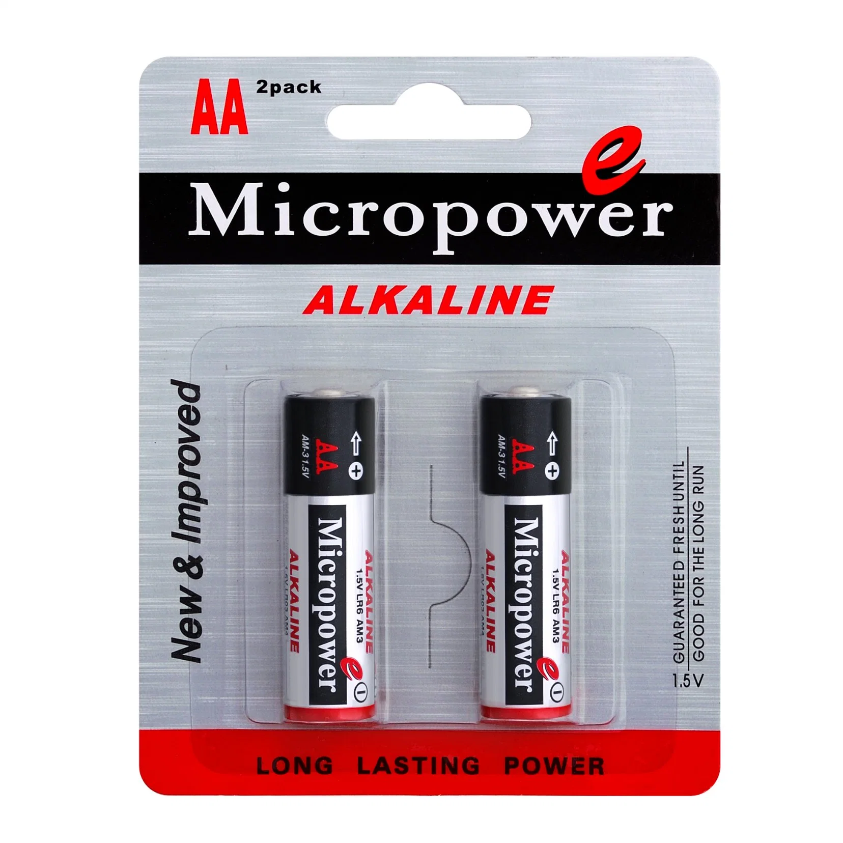 High Quality 1.5V AA Dry Cell Lr6 Am3 No. 5 Super Alkaline Clock Remote Battery