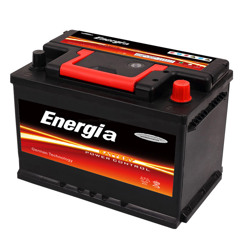 DIN Standard Sealed Lead Acid Storage Rechargeable Car Battery 12V 72ah