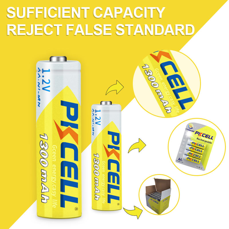 1.2V NiMH Battery AA 1300mAh Rechargeable Nickel Metal Hydride Batteries