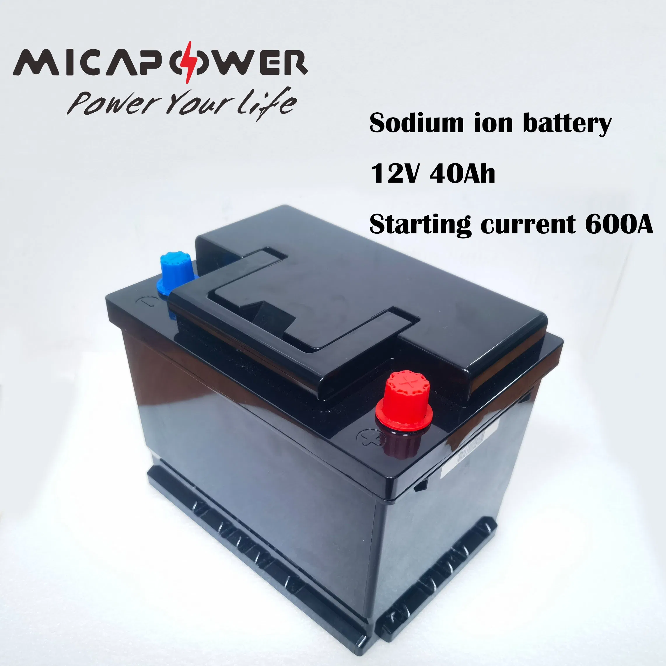 Mica Sodium Ion Battery 12V 40ah 640CCA -40 Degree Low Temperature 33140 High Rate Natrium Na+ Auto Motive Car Starting Battery