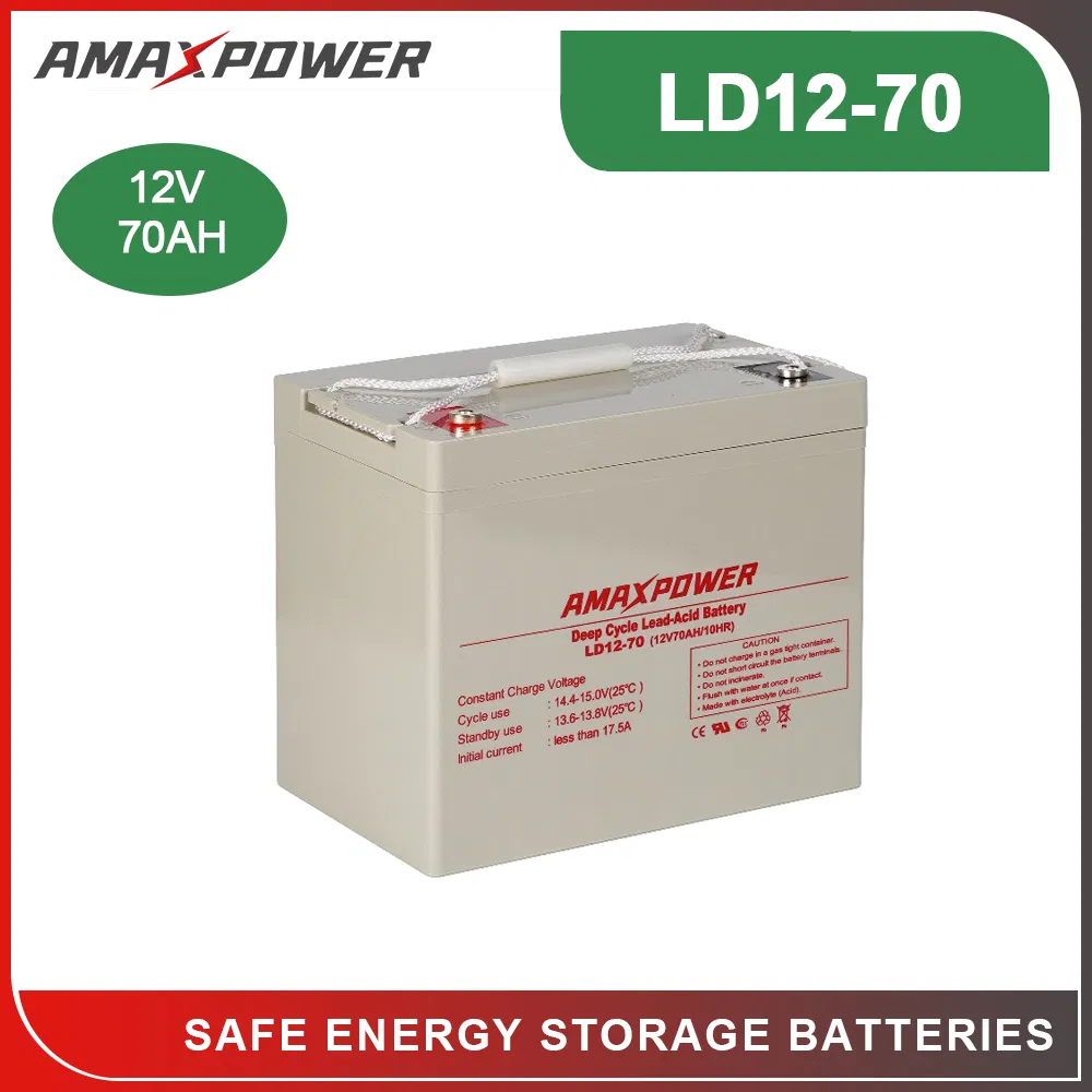 Rechargeable Solar and Windy System 6V 220ah 310ah 380ah 420ah High Temperature 12V 26ah 38ah 45ah 55ah 70ah 75ah Deep Cycle AGM Battery for Medical Equipment