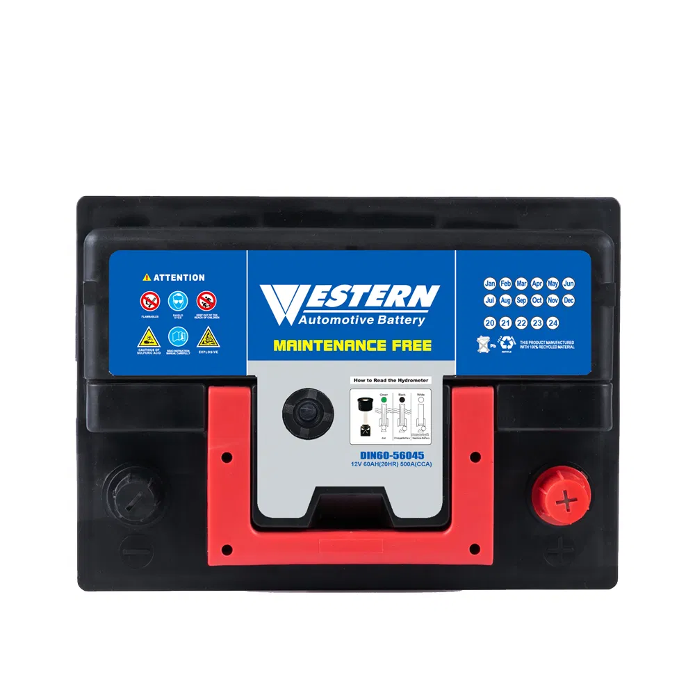 DIN60 Mf Maintenance-Free Automotive Car Battery SLA for Automobile Auto Truck Power Best Wholesale Price 12V/60ah